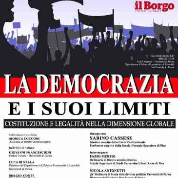 “La democrazia e i suoi limiti. Costituzione e legalità nella dimensione globale”