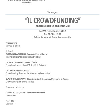 IL CROWDFUNDING. Profili Giuridici ed economici